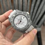 Replica Rolex Daytona Rubber Strap Men's Watch Black Dial Super Rep 40mm
