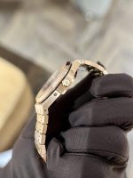 Replica Audemars Piguet Royal Oak Moissanite Swiss Rep Watch 15407 Skeleton 41mm