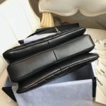 Replica Chanel Trendy Super Gloss Black Leather Bag 25cm