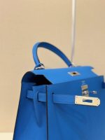 Replica Hermes Kelly Super Premium Blue Epsom Leather Bag Size 28cm