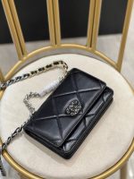 Replica Chanel Coco Handle Bag Women Super Black Black 23cm (Copy)