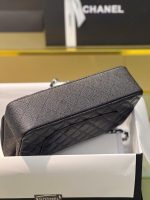 Replica Chanel Classic Women's Handbag Nude Grain Leather 25cm