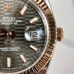 Replica Rolex Datejust Men's Watch 126331 Gold Clad Dark Gray Dial 41mm Super Rep