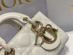 Replica Dior D-Joy Mini Bag Super White with Leather Strap 16.5x6x10cm